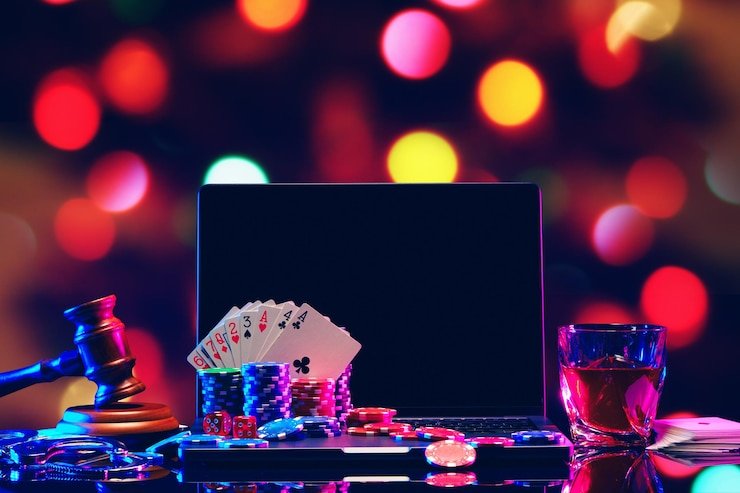 Tampilan meja gaple online jektoto dengan empat pemain dan kartu domino yang tersusun